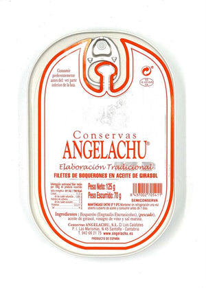 Filets d'anchois non salés à l'huile et vinaigre - Angelachu - enboite.ch
