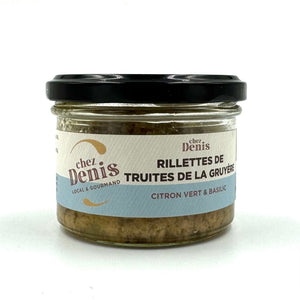 Rillettes de truites de la Gruyère au citron vert et basilic - Chez Denis - enboite.ch