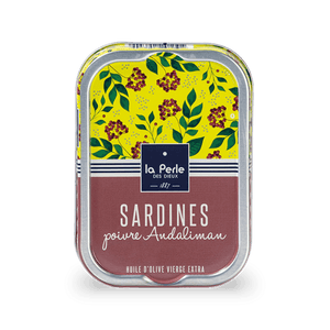 Sardines à l'huile d'olive et poivre Andaliman - La Perle des dieux - enboite.ch