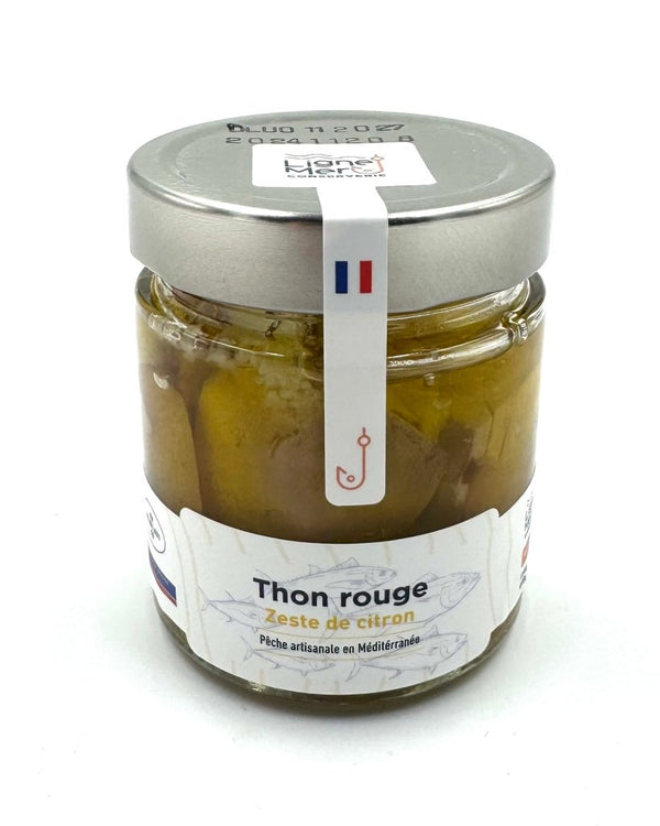 Thon rouge avec gingembre et citron à l'huile d'olive - Ligne Mer - enboite.ch